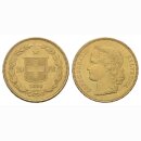Schweiz 20 Franken 1895 B Helvetia