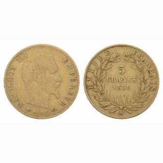 Frankreich  5 Francs 1856 A Napoleon III