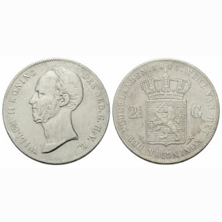 Niederland 2 1/2 Gulden 1847 Willem II