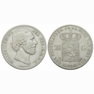 Niederland 2 1/2 Gulden 1858 Willem III