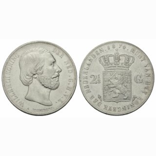 Niederland 2 1/2 Gulden 1874 Willem III