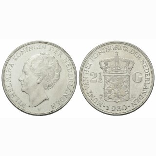 Niederland 2 1/2 Gulden 1930 Wilhelmina
