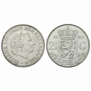 Niederland 2 1/ Gulden 1960 Juliana