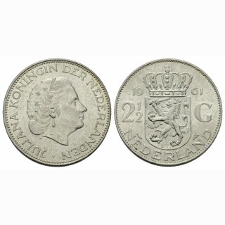 Niederland 2 1/ Gulden 1961 Juliana