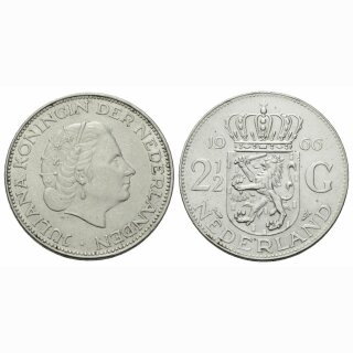 Niederland 2 1/ Gulden 1966 Juliana