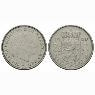 Niederland 2 1/ Gulden 1969 Juliana