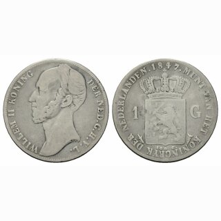 Niederland 1 Gulden 1847 Willem II