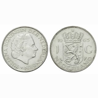 Niederland 1 Gulden 1963 Juliana