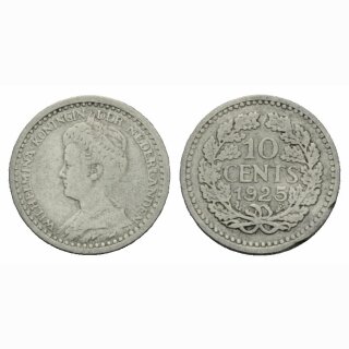 Niederland  10 Cents 1925 Wilhelmina