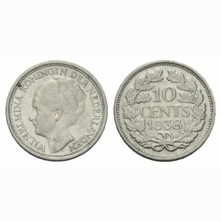 Niederland  10 Cents 1938 Wilhelmina