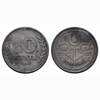 Niederland  10 Cents 1943