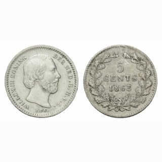 Niederland  5 Cents 1863