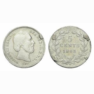 Niederland  5 Cents 1863