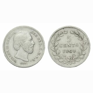 Niederland  5 Cents 1869