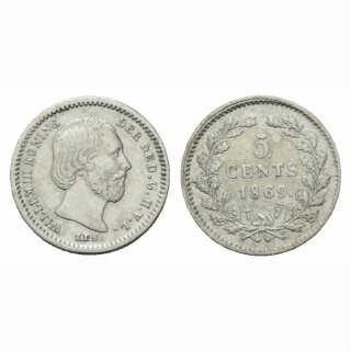 Niederland  5 Cents 1869