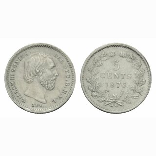 Niederland  5 Cents 1876