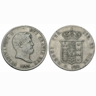 Italien Neapel 120 Grana 1859 Fernand II