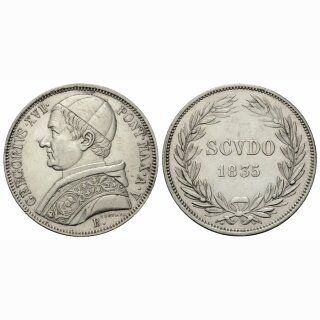 Italien Vatikan Scudo 1835 Georg XVI