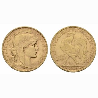Frankreich 20 Francs 1906