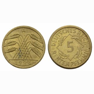Deutschland 5 Rentenpfennig 1924 A