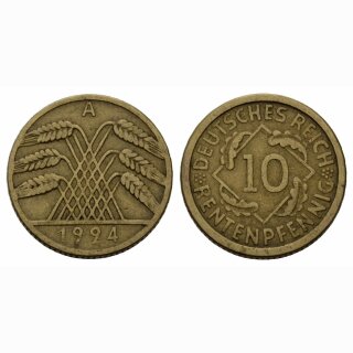 Deutschland 10 Rentenpfennig 1924 A