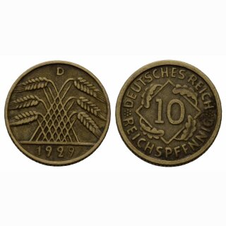 Deutschland 10 Rentenpfennig 1929 D