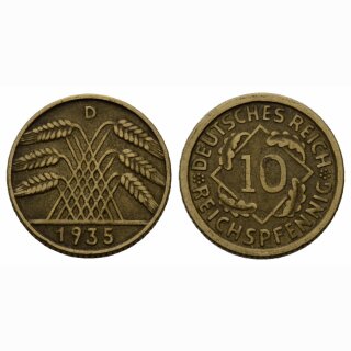 Deutschland 10 Rentenpfennig 1935 D