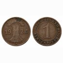 Deutschland 1 Pfennig 1924 F