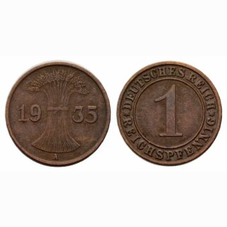 Deutschland 1 Reichspfennig 1935 A