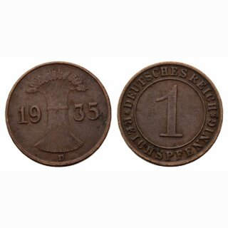 Deutschland 1 Reichspfennig 1935 D