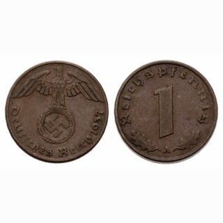 Deutschland 1 Reichspfennig 1937 A