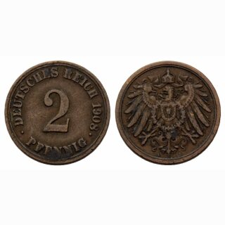 Deutschland 2 Pfennig 1908 A