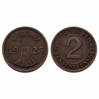 Deutschland 2 Rentenpfennig 1923 G
