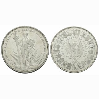 Schweiz 5 Franken 1879 Basel