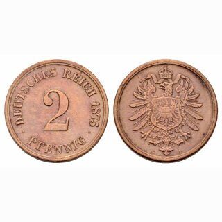 Deutschland 2 Pfennig 1875 G