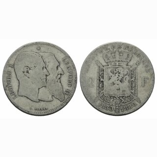 Belgien 2 Francs 1880