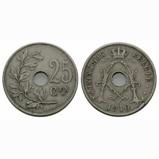 Belgien 25 Centimes 1910