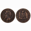 Frankreich 5 Centimes 1854 BB