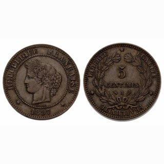 Frankreich 5 Centimes 1897 A