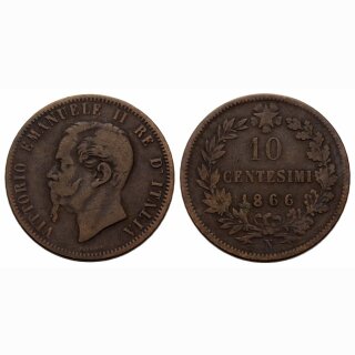 Italien 10 Centesimi 1866 N