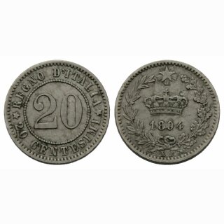 Italien 20 Centesimi 1894