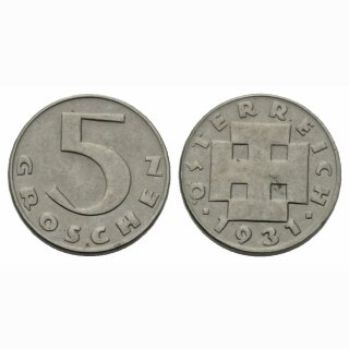 Österreich 5 Groschen 1931