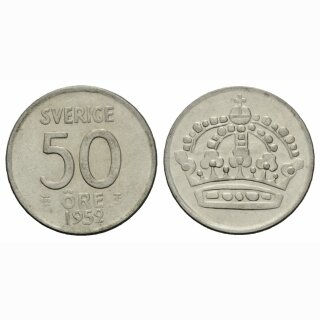 Schweden 50 Öre 1952