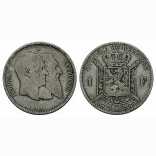 Belgien 1 Francs 1880