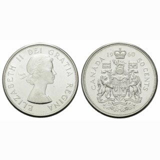 Kanada 50 Cents  1960 Elisabeth II