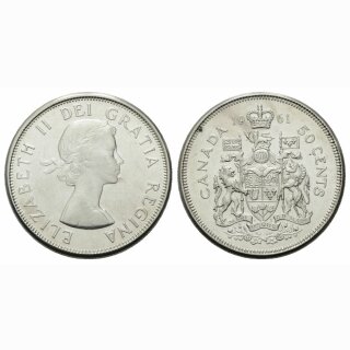 Kanada 50 Cents  1961 Elisabeth II