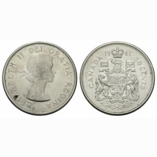 Kanada 50 Cents  1961 Elisabeth II
