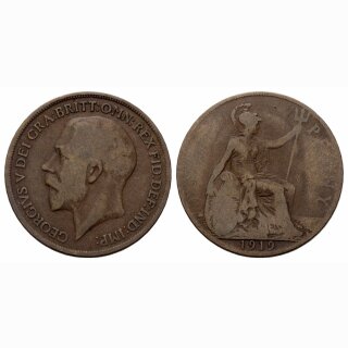 England Penny 1919 Georges V