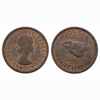England Farthing 1955 Elisabeth II