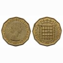 England 3 Pence 1953 Elisabeth II